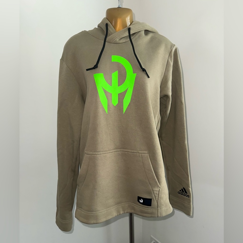 🖤 Adidas x Damian Lillard Tan Logo Hoodie (Size S)